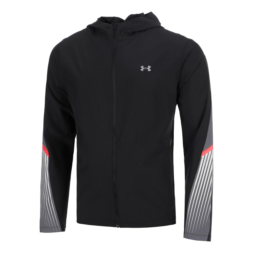 Under Armour Velociti Storm Hooded Chaqueta Para Correr Hombres - Negro, Gris