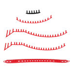 Accesorios para raquetas Yonex Yonex Vcore 95 Scarlet Juego de cintas con ojales 