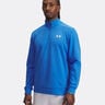 Armour Fleece 1/4 Zip Camiseta De Manga Larga Hombres-Azul,Blanco