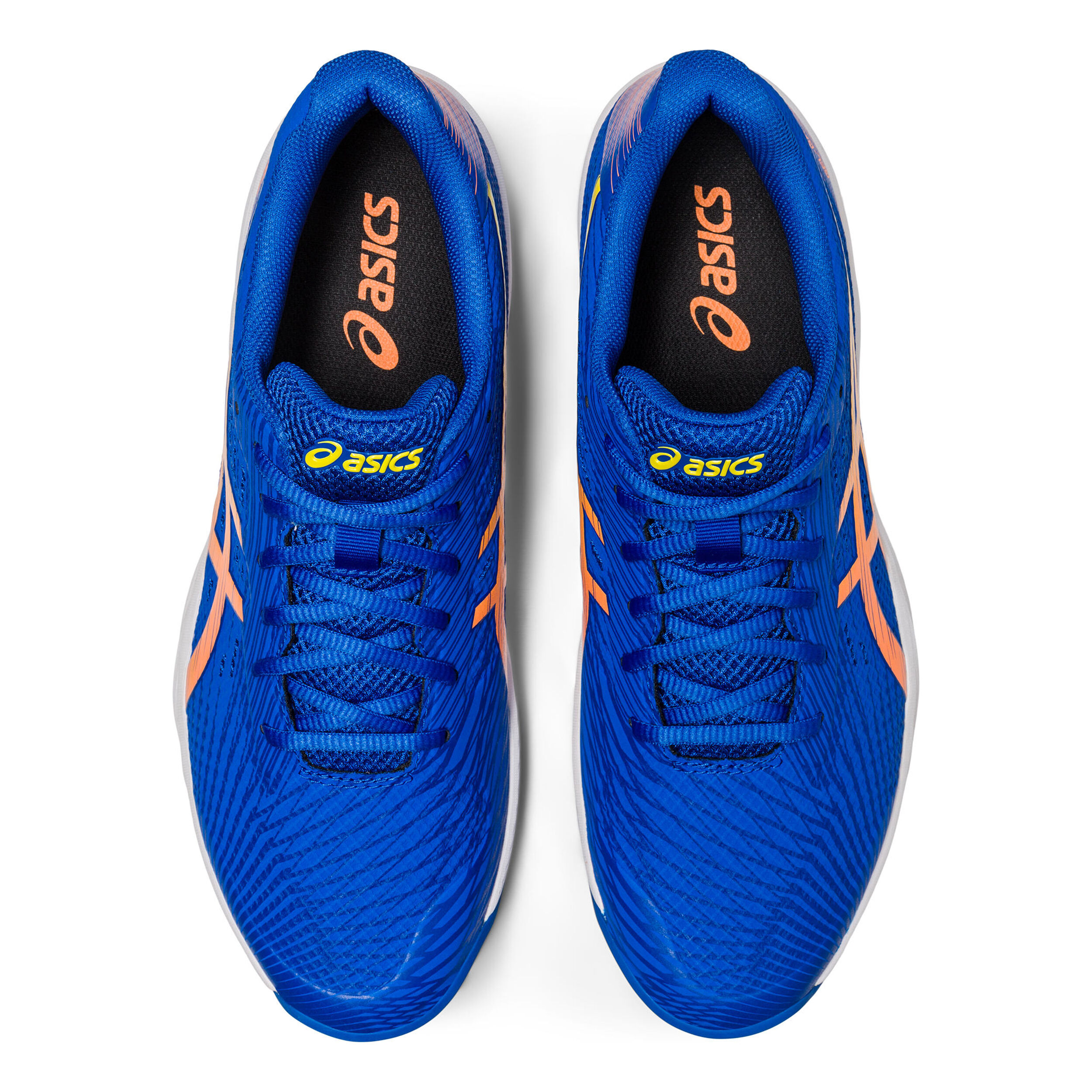 Asics azules y naranjas cheap