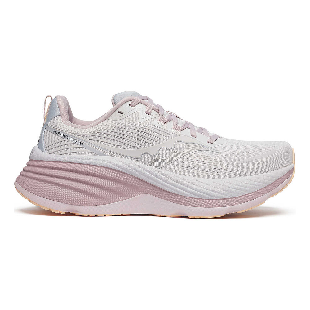 Saucony Hurricane 24 Zapatilla de estabilidad Mujeres - gris claro, rosa