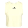 Boxy 3Stripes Camiseta De Tirantes Mujeres-Amarillo