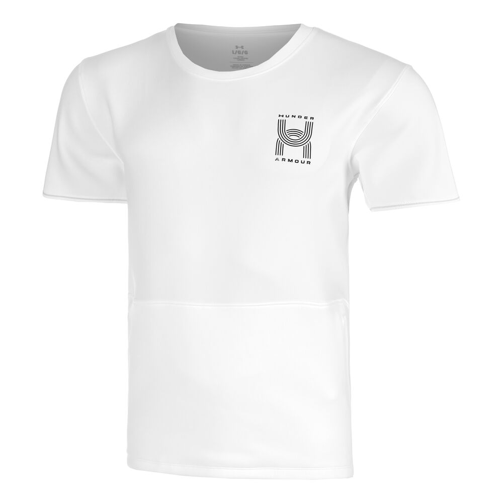 Under Armour Run Anywhere Camiseta De Running Hombres - Blanco, Verde