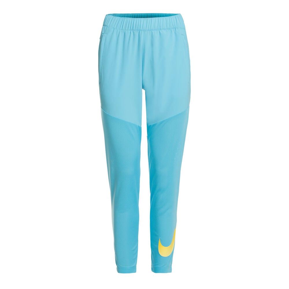 Nike Dri-Fit Swoosh Run Pantalón Largo Mujeres-Azul,Gris