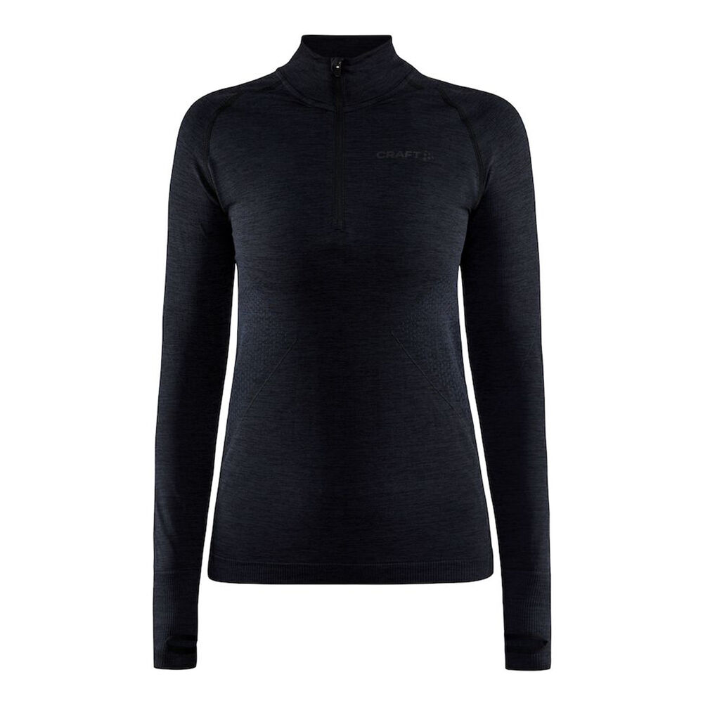 Craft Core Dry Active Comfort Half-Zip Camiseta De Manga Larga Mujeres - Negro