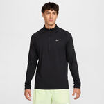 Ropa Nike Nike Stride Half-Zip Longsleeve Camiseta de running Hombres-negro, plateado