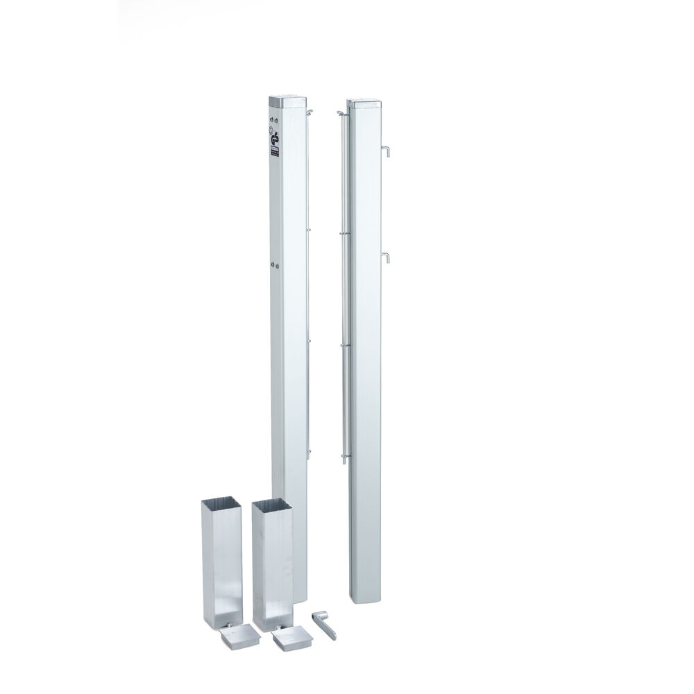 Tegra ASS Postes De Redes De Tenis-Plateado