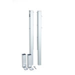 Accesorios de pista Tegra Tegra ASS Postes De Redes De Tenis-Plateado