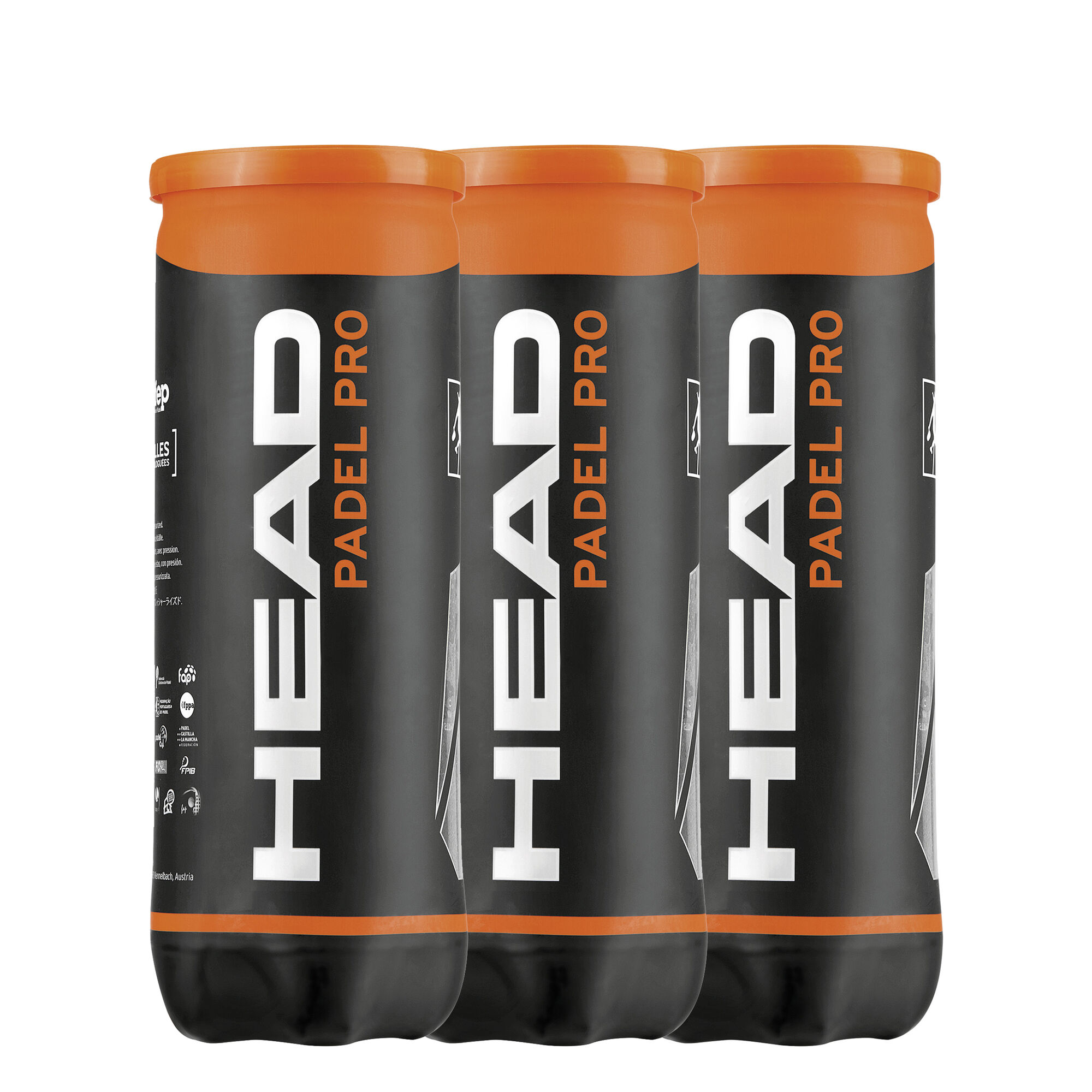 Buy HEAD Padel Pro 3 Botes De 3 Pelotas online