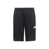 Training Essentials 3 Stripes Shorts Ni&ntilde;os-Negro,Blanco
