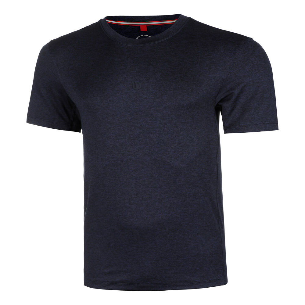 Wilson Everyday Performance Camiseta De Manga Corta Hombres-Azul Oscuro