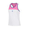 Racerback Camiseta de tirantes Chicas - rosa, blanco