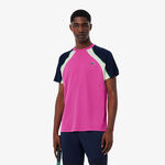Ropa Lacoste Lacoste Camiseta de manga corta Hombres - rosa, multicolor
