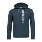 Ropa HEAD HEAD Fynn Sudadera con cremallera Hombres - azul oscuro, blanco