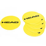 Equipo de entrenamiento HEAD HEAD Señalización De La Meta Pack De 6 Redondo-Amarillo