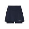 Club Basic Falda Mujeres-Azul Oscuro,Gris