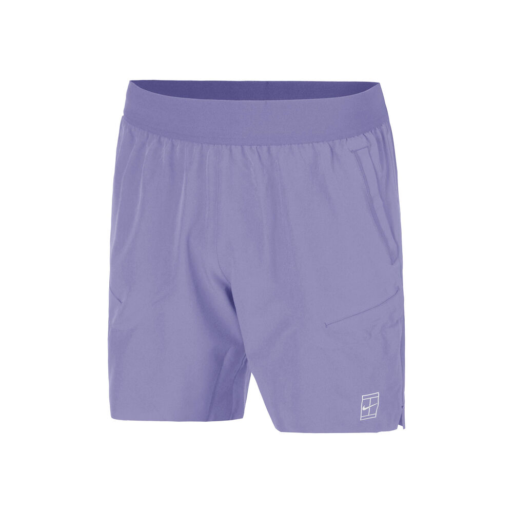 Nike Court Dri-FIT Advantage 6in Shorts Hombres-Morado