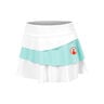 Wild Flounce Falda Chicas-Blanco,Turquesa