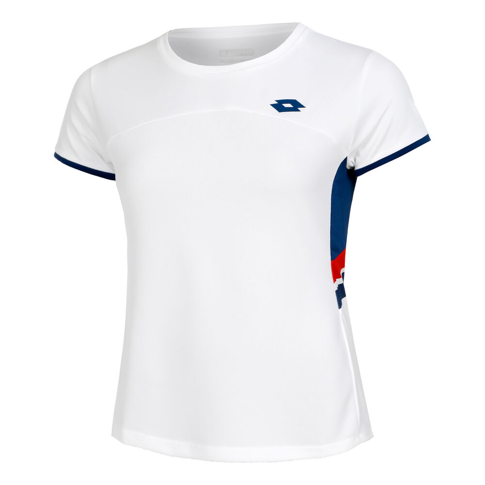 Lotto Squadra III Camiseta De Manga Corta Mujeres-Blanco