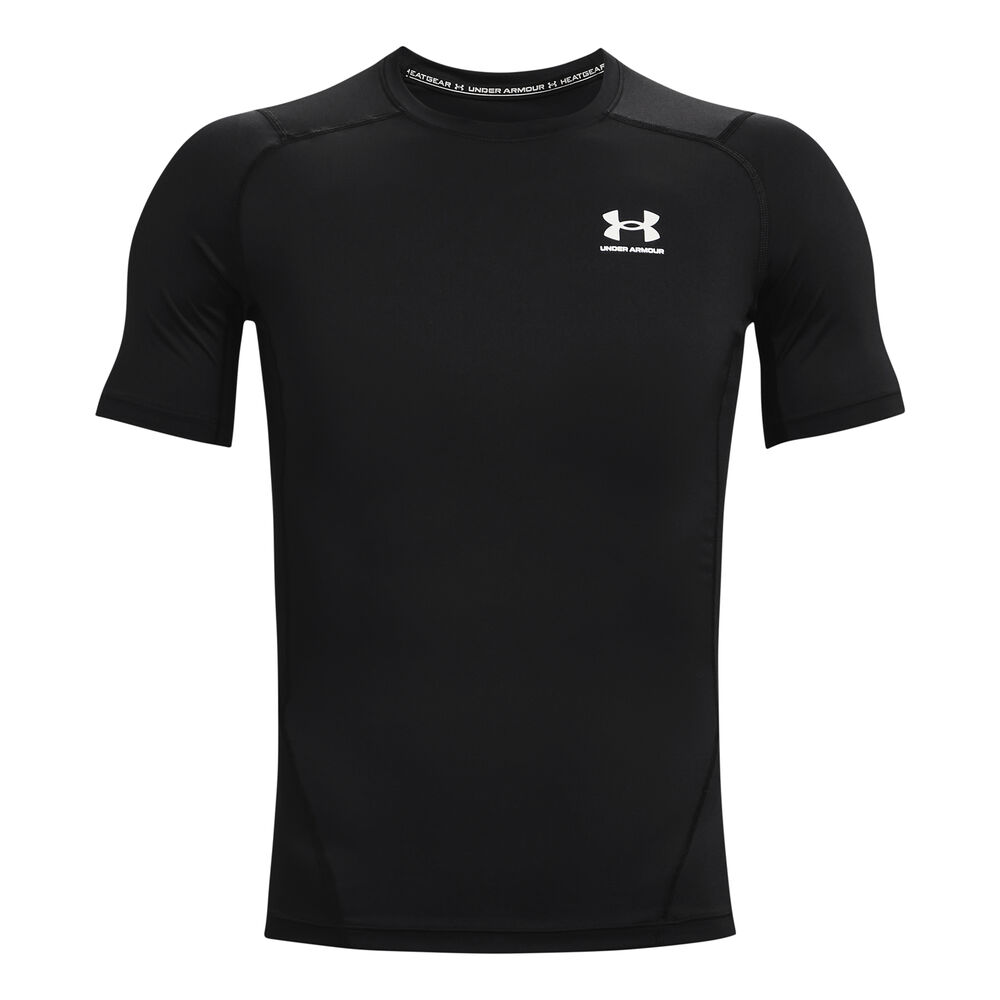 Under Armour Heatgear Armour Comp Camiseta De Manga Corta Hombres - Negro, Blanco