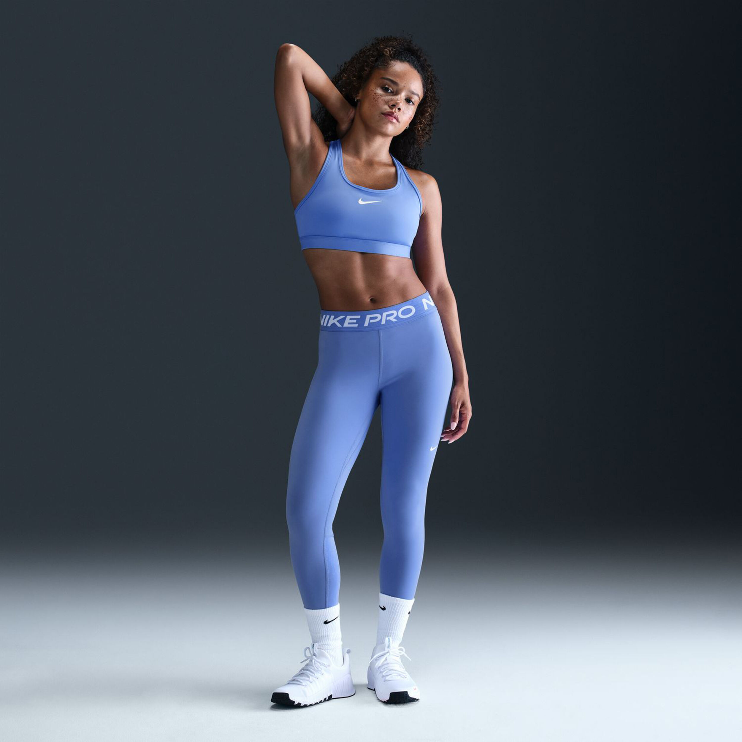 Mallas nike pro azul online
