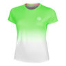 Crew Gradiant Camiseta De Manga Corta Mujeres-Verde Ne&oacute;n,Blanco