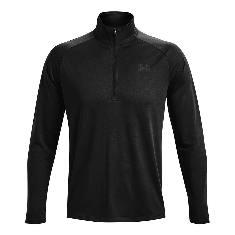 Under Armour Tech 2.0 Half-Zip Camiseta De Manga Larga Hombres - Negro, Gris Oscuro