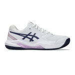 Zapatillas de tenis ASICS ASICS Gel-Dedicate 8 Zapatilla tierra batida Mujeres - blanco, azul oscuro