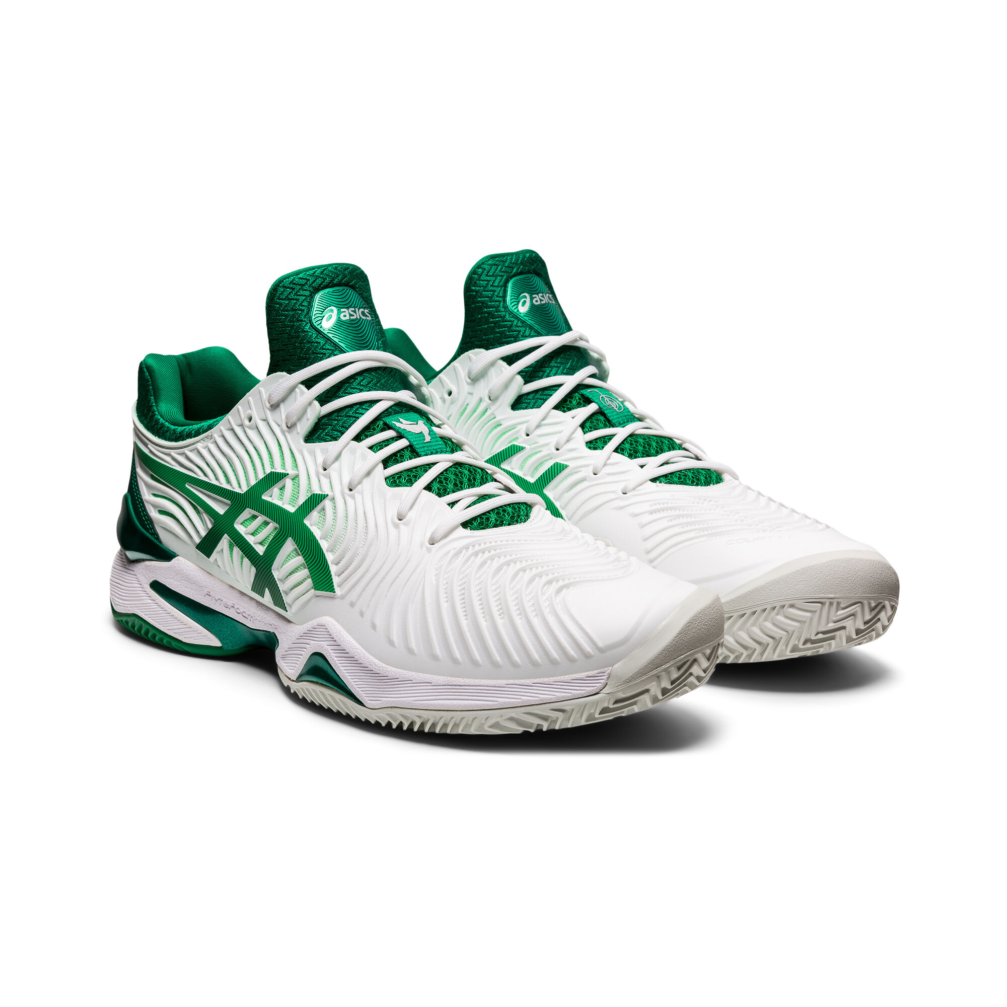 Novak Court FF Zapatilla Tierra Batida Hombres - Blanco, Verde compra online | Tennis-Point