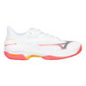 Wave Exceed Court Zapatilla Tierra Batida Mujeres-Blanco,Coral