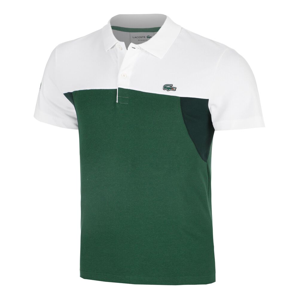 Lacoste Urban Colorblock Polo Hombres-Blanco
