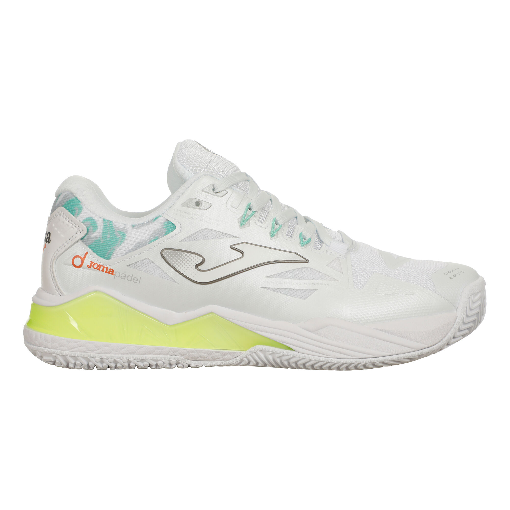 Joma Zapatilla de pádel Mujeres blanco, verde Tennis-Point - Main Image