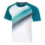 Ropa de tenis HEAD HEAD Topspin Camiseta de manga corta Hombres-verde oscuro, blanco