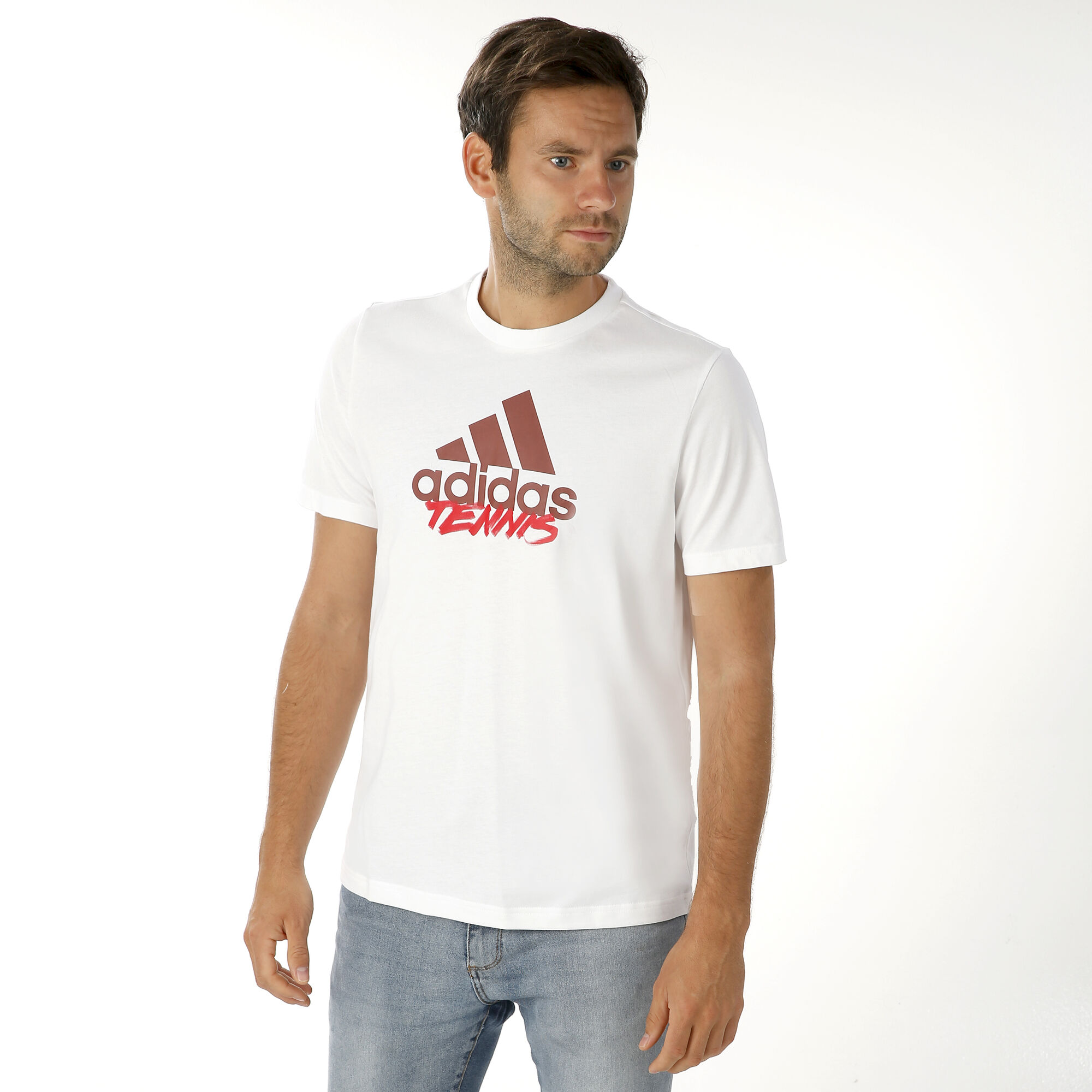 Funcionar Pertenecer a muñeca adidas Adi Tennis Camiseta De Manga Corta Hombres - Blanco, Rojo compra  online | Tennis-Point