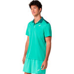 Ropa de tenis ASICS ASICS Court Polo Hombres-verde
