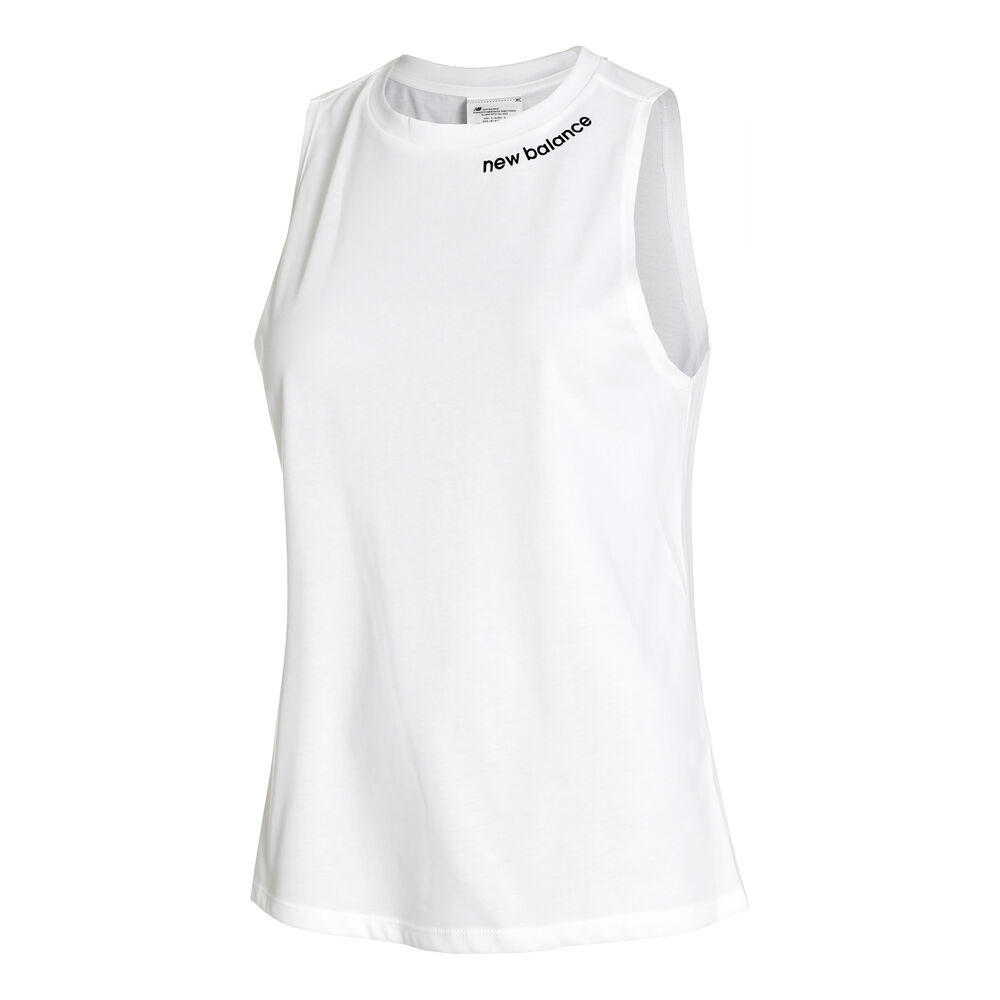 new balance relentless camiseta de tirantes mujeres - blanco