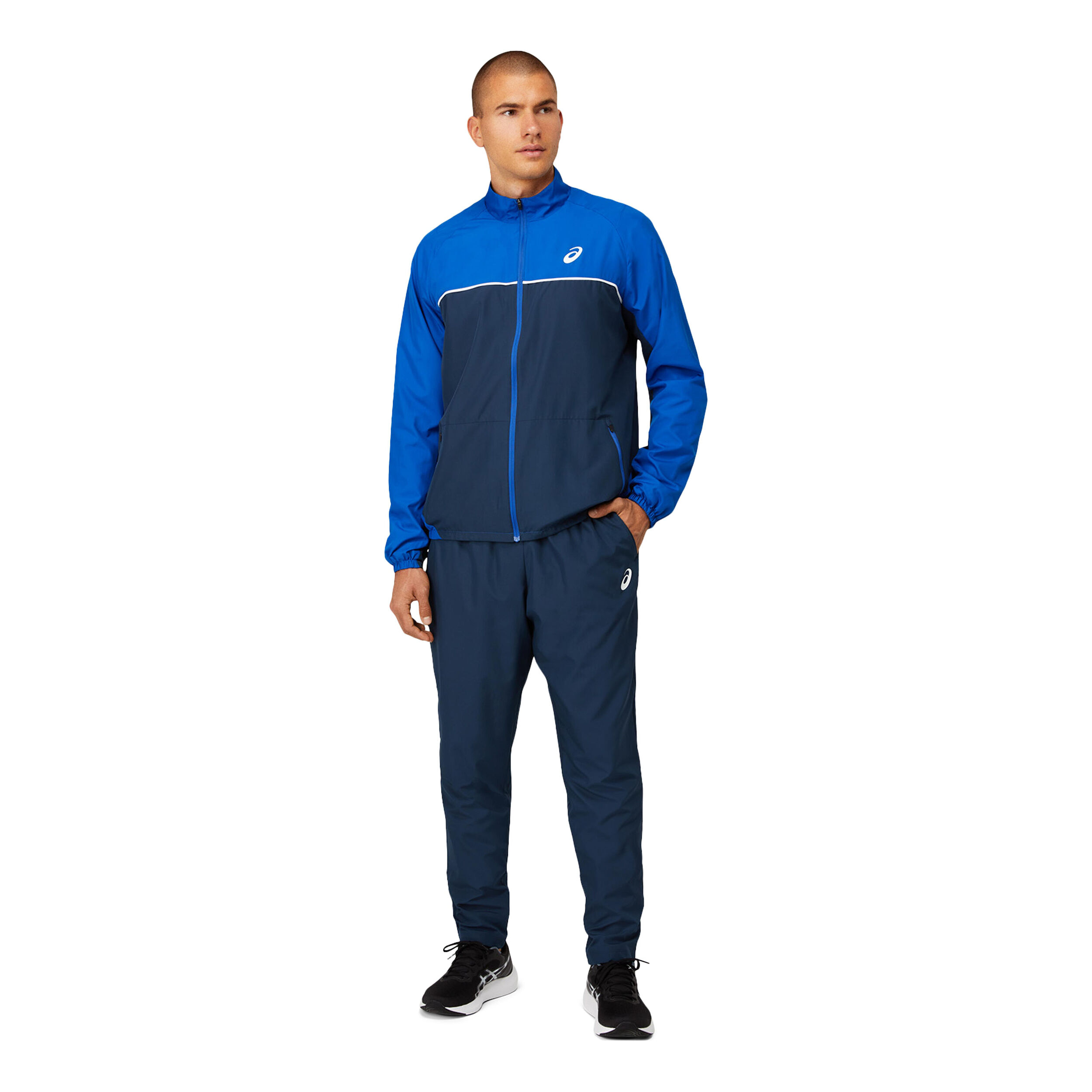 Buy ASICS Match Chandal Hombres Azul Oscuro Azul online Tennis Point ES