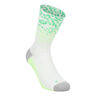 Performance Run Crew Calcetines para correr Unisex-blanco, verde claro