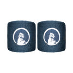Ropa de tenis Quiet Please Quiet Please Short Cinta para sudor Pack de 2 Unisex - azul-gris, blanco