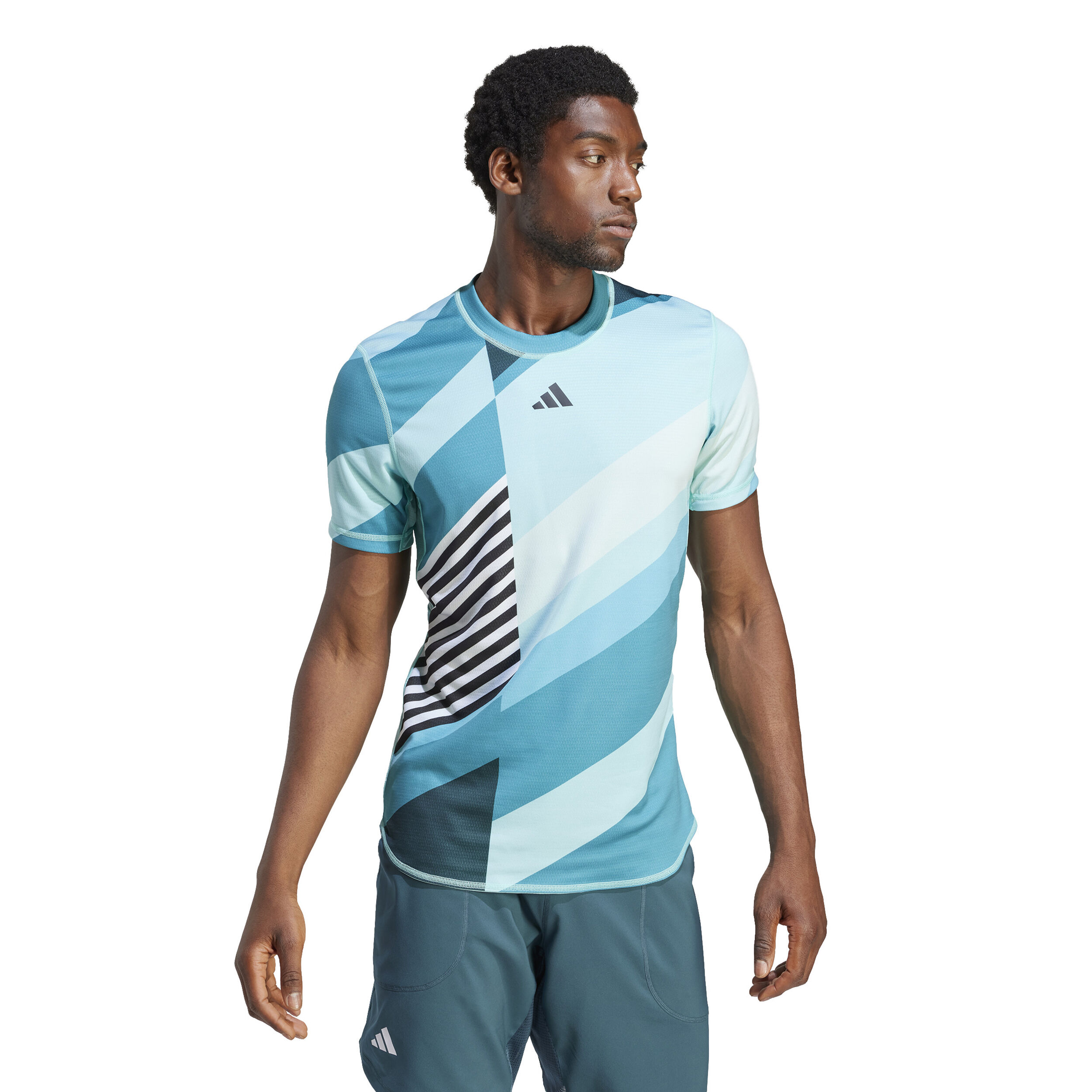 Buy adidas Revers Pro Camiseta De Manga Corta Hombres Turquesa Multicolor online Tennis Point ES