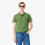Ropa Lacoste Lacoste Ribbed Collar Polo Hombres - verde, blanco
