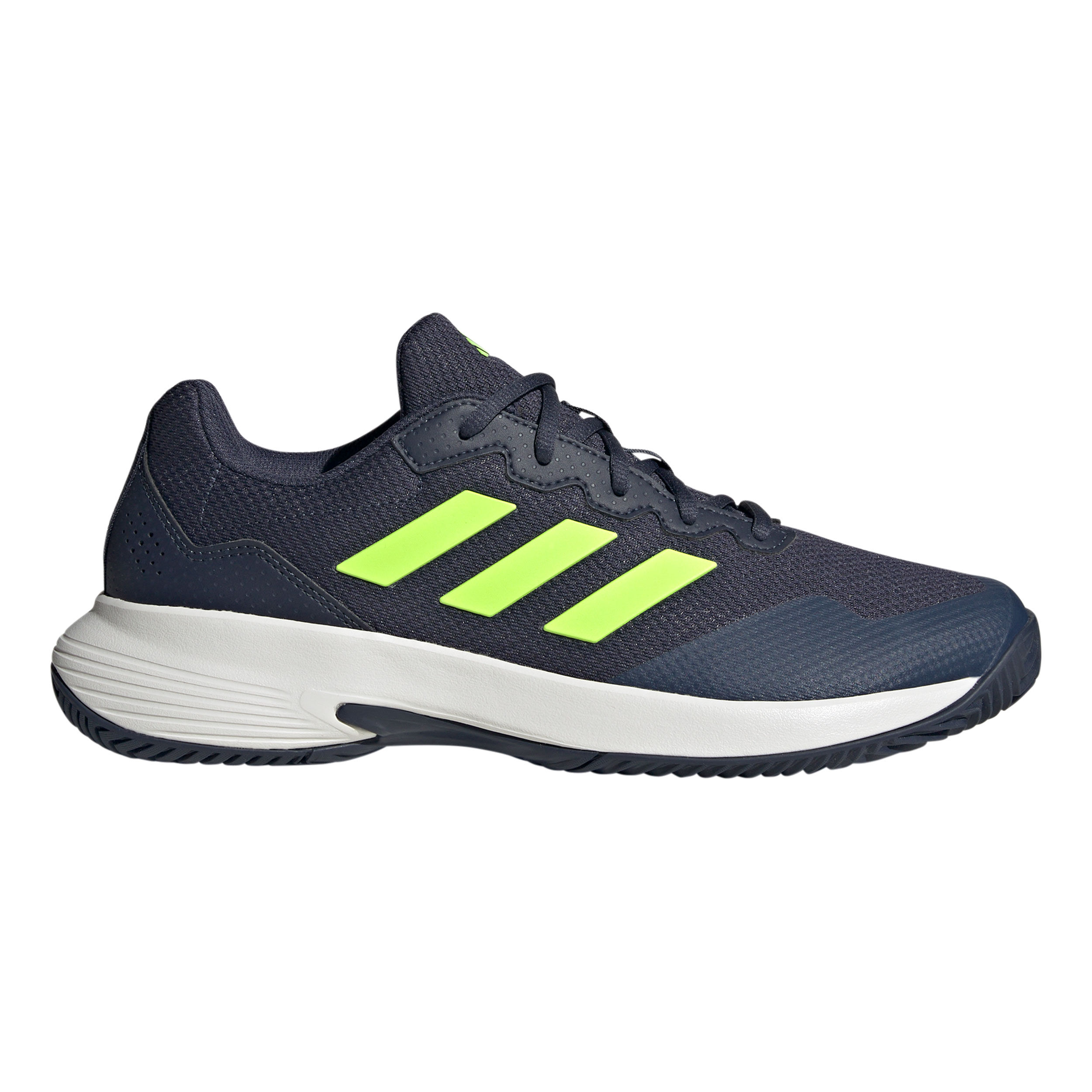 Buy adidas GameCourt 2 Zapatilla Todas Las Superficies Hombres Azul Oscuro Verde Neon online Tennis Point ES
