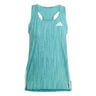 Adizero Singlet Camiseta De Running Mujeres-Turquesa,Verde Oscuro