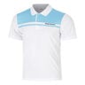 Riflesso Polo Hombres - blanco, azul claro