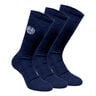 Don Carlito Crew Move Calcetines De Tenis Pack De 3-Azul Oscuro,Blanco