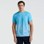 Ropa Original Penguin Original Penguin Performance Ombre Camiseta De Manga Corta Hombres-Azul Claro