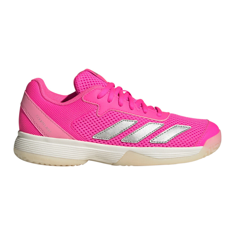 adidas Courtflash Zapatilla todas las superficies Niños-rosa, plateado