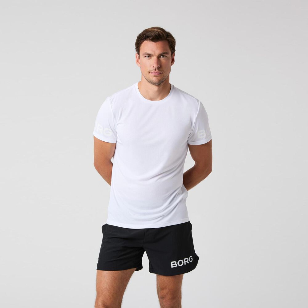 Björn Borg Borg Light Camiseta De Manga Corta Hombres - Blanco