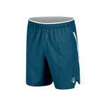 Ropa de tenis Quiet Please Quiet Please Create Drop 7in Shorts Hombres-Color Petr&oacute;leo,Blanco