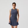 Ace Pocket Ribbed Camiseta De Tirantes Mujeres-Azul-gris